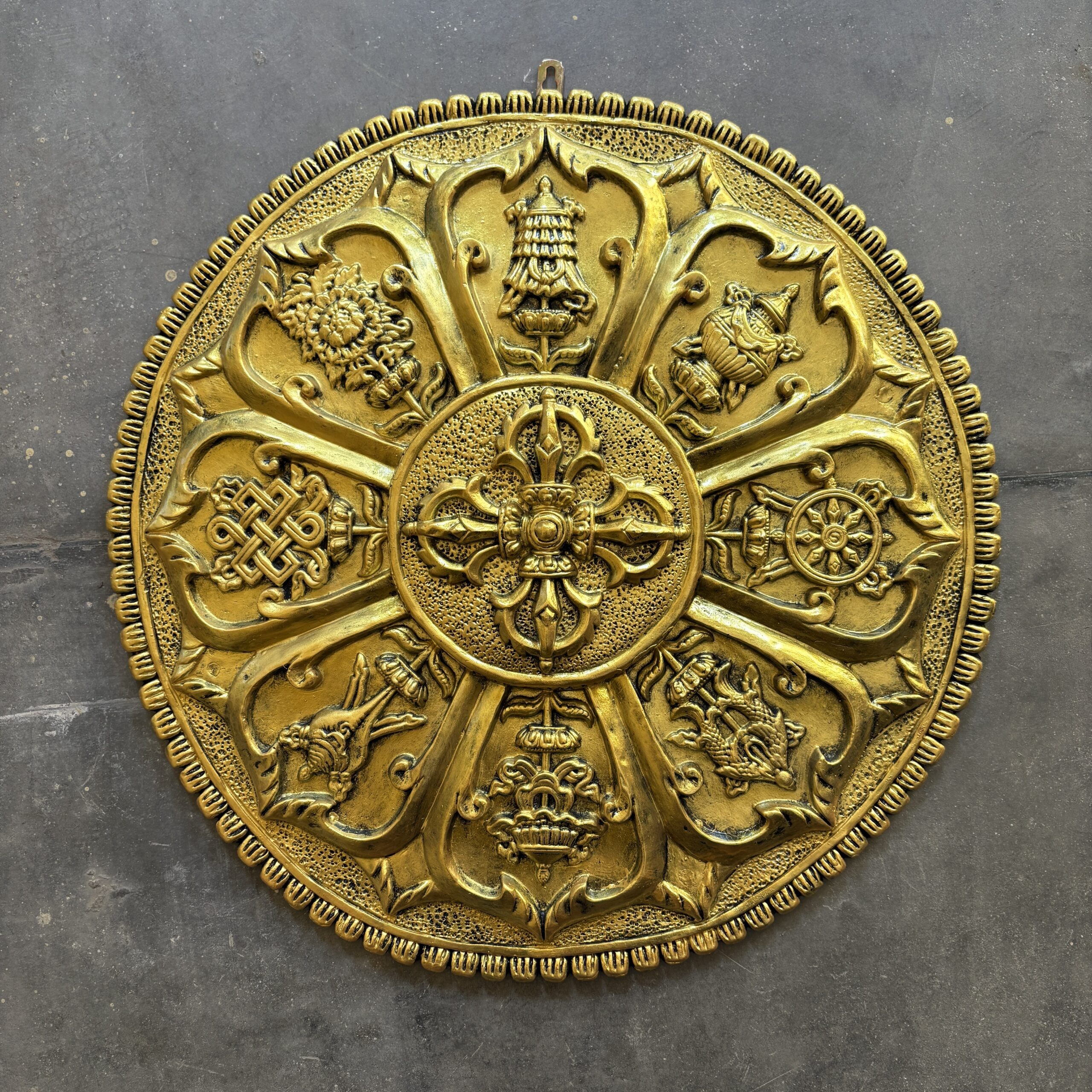 Golden Bajra Astamangal Mandala